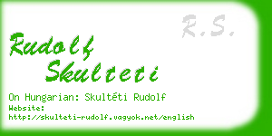 rudolf skulteti business card